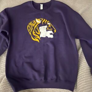 Purple Crewneck Sweatshirt LSU Tigers